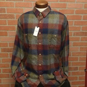 ROWM mens flannel shirt Ombré checks (GG67-69)